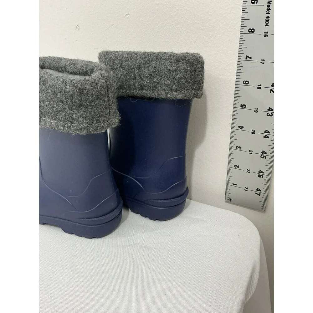 Toddler Boys Munchkin By Striderite Blue Rubber Pull On Rain Boots 7